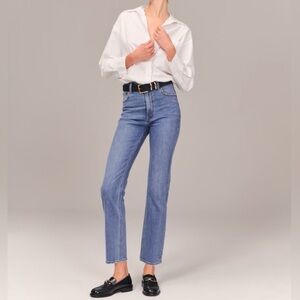 A&F Ultra High Rise Ankle Straight 27S